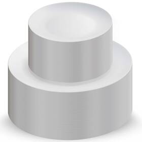 Munfix Mps100wn 100 White Plastic Plates Set 50 Pcs 10.25 Inch Dinner And 7.5 Pl