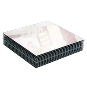 Murrey Home 664271234986 Gym Mirrors 10 Inch Square Wall Mounted Mirror Frameless Tiles