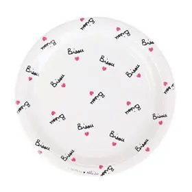 My Little Day 700690806483 Kisses And Hearts Paper Plates 8 Ct