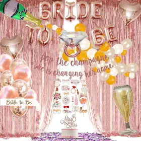 Naiwoxi 745672942578 Bachelorette Party Decorations - 125 Pcs Bridal Shower Set Bride