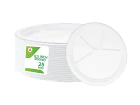 Plates12.5 Namaste Party Plates 695928395378 Disposable 25 Dinner Inch Platter Size Ecofriendly Comp