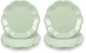Natnarr G5687k-11-n 30pcs Sage Green Paper Plates 7inch 7 Inch Pack Of 2