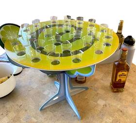 Ne-as As-acf-43926 Southwest Party Margarita Shaped Tequila Shots Display Stand With 50 Cups #926