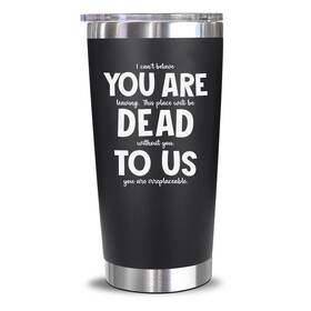 Neweleven 850041250007 Coworker Leaving Gifts - Farewell 20 Ounces Dead To Us Black