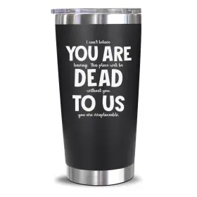 Neweleven 850041250007 Coworker Leaving Gifts - Farewell 20 Ounces Dead To Us Black