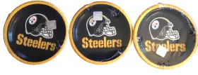 Nfl 039938242763 24 Steelers Pro Football 6 7/8 Inch Dessert Plates 3 Packs Of 8 Sealed 2014