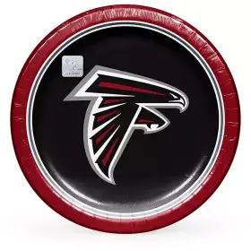 990300464 Nfl Artstyle Dinner Paper Plates 10 Inch 85 Ct. Atlanta Falcons Free Shipping