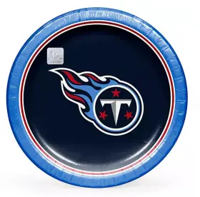 990306735 Nfl Artstyle Dinner Paper Plates 10 Inch 85 Ct. Tennessee Titans Free Shipping