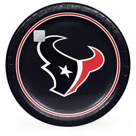 Ds-990306687-houston-texans Nfl Artstyle Dinner Paper Plates 10 Inch 85 Ct. Houston Texans