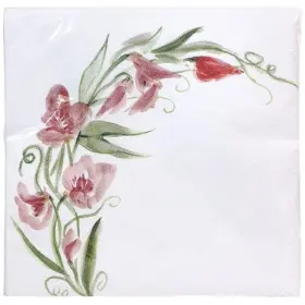 Nicole Home Collection 763615770248 Paper Luncheon Napkins 13 Inch X Pink Floral