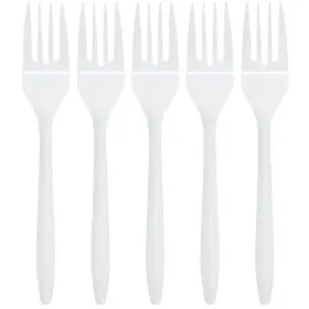 Nicole Home Collection 763615814584 Disposable Plastic White Forks Pack Of 400
