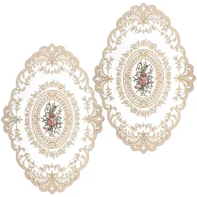 5005vyjb1655 Nogeqi 2 Pcs Lace Doilies Flower Crochet For Tables Medium White 5005vyjb1655 Nogeqi 2 Pcs Lace Doilies Flower Crochet For Tables Medium White