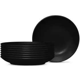 Noritake 037725570785 Colorwave Graphite Side Prep Dish Set Of 8 4 1/2 Inch In Black/graphite