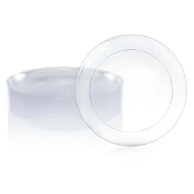 N93021 Northwest Enterprises 9 Inch Plastic Party Plate Clear 30 Count