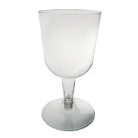 Wine5-10 Northwest Enterprises Wine5-10/40 Clear Plastic Wine Glasses 2 Piece 5.5 Oz 40 Count