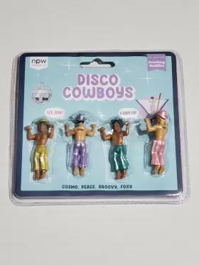 Npw75604 Npw 810064775604 Disco Cowboys Drinking Buddies 4 Pack Drink Markers Cosmo Peace Groovy And Foxy