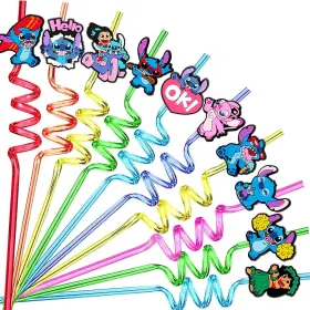 Zai24 Oaroily 24pcs Party Favors Reusable Drinking Straws 12 Designs Cartoon Birthday Part Zai24 Oaroily 24pcs Party Favors Reusable Drinking Straws 12 Designs Cartoon Birthday Part