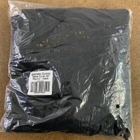 Obstal 840659106094 30 Inch Round Black Spandex Cocktail Table Cover Nwt