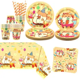 Yqus20241213012 Obussgar Hamster Party Decoration - Birthday Tableware Supplies