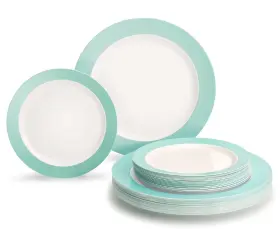 3921 Occasions Finest Plastic Tableware 3921/23-25 25 Inch 50 Plates Pack Guestswedding Party Disposable Plate Set