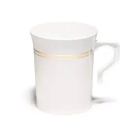 43178-139094 Occasions Finest Plastic Tableware 120 Mugs Pack Heavyweight Disposable Wedding Party 8 Oz Co