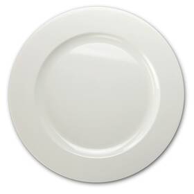 Occasions Finest Plastic Tableware 688948664173 Inch 120 Pcs Chargers Pack Count Of 1 Plain White