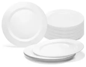 Occasions Finest Plastic Tableware 725022349929 Inch 120 Plates Pack Heavyweight Disposable Wedding Party