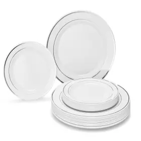 B01mcwswcn Occasions Finest Plastic Tableware 120 Plates Pack60 Guests