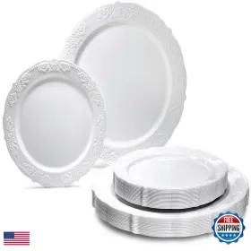 B07b3n5rlx Occasions Finest Plastic Tableware 120 Plates Pack60 Guests Vintage