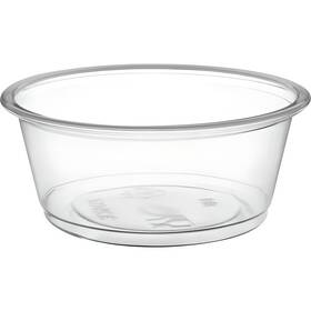 Ocs Parts 3mp0400 100-count Clear Plastic Portion Cups With Lids 3.25-ounce Disposable