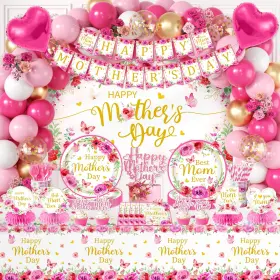 Nutolydecor-159 Ogmogkw Mothers Day Decorations For Party Pack Happy Mother