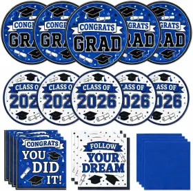 Oigco 313041224213 Graduation Plates And Napkins 2026 Congrats Grad Disposable Dinner Dessert Pa Oigco 313041224213 Graduation Plates And Napkins 2026 Congrats Grad Disposable Dinner Dessert Pa