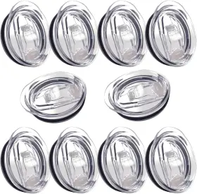 Okba 791489233323 10 Pack 20 Oz Skinny Tumbler Replacement Lids Plastic 10pcs