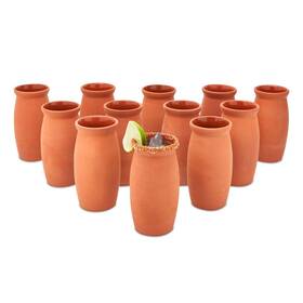Okuna Outpost 194425202405 Cantaritos Clay Drinking Cups - Handcrafted Mexican Coffee Mugs Versatile H