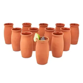 Okuna Outpost 194425202405 Cantaritos Clay Drinking Cups - Handcrafted Mexican Coffee Mugs Versatile H