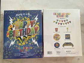 Old East 190744835386 Set Of 2 Party In A Box 43 Piece Superhero Birthdayparty Goods New Sealed
