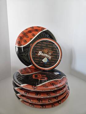 Oregon State Beavers 039938023980 Party Paper Plates. Official Licensed 8.75 Inch And 6.75 5 Packs