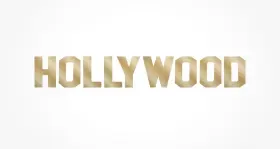 13751707 Oriental Trading Stunning 3 Ft. Hollywood Sign Cardboard Cutout Stand-up - 9 Pc