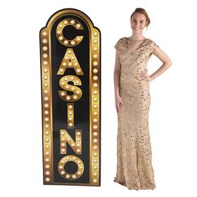 Oriental Trading 13943167 Casino Marquee Stand-up - Party Decor 1 Piece