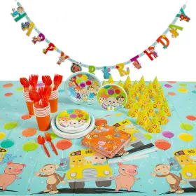 Oriental Trading 195130401855 Fun Express Cocomelon Tableware Kit For 24 Guests - 180 Pc Assortments May Vary