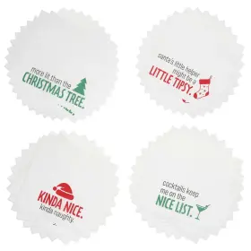 Oriental Trading 197640576078 Christmas Snarky Sayings Disposable Paper Beverage Napkins 5 Inch