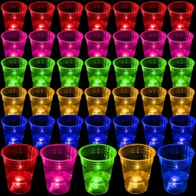 Orzsunny 313033570557 Plastic 40 Pcs Glowing Party Cups For Indoor Outdoor Favors Supplies Orzsunny 313033570557 Plastic 40 Pcs Glowing Party Cups For Indoor Outdoor Favors Supplies