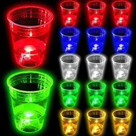 Orzsunny 738633489533 24 Pcs Glow In The Dark Party Cups For Indoor Outdoor 16oz Glowing Part