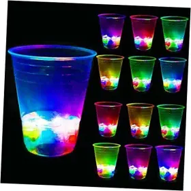 Orzsunny 738633489540 16oz Glowing Party Cups For Indoor Outdoor Event Fun Pack With Flashing
