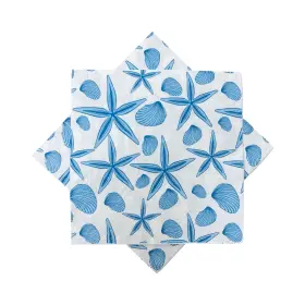 Rh-napkins25-61 Ottin Blue Coastal Beach Paper Napkins - 5ftft X 100-count Starfish Design
