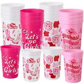 Iccoayq2176 Ovveroche 12 Pack Bachelorette Party Cups 22 Oz Reusable Plastic Cup Last Rod