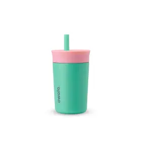 C05587 Owala Kids Insulation Stainless Steel Tumbler With 12 Ounces Pink And Teal