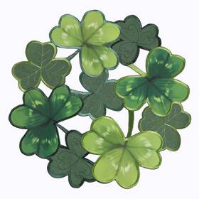 Owenie Am5056patrickspl15rds4 St. Patricks Day Placemats Set Of 4 15 Inch Rd Green Clover 2