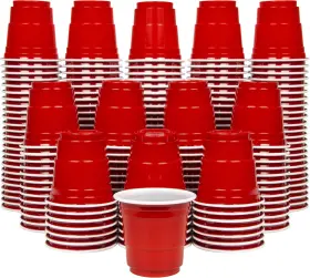 P&p Imports Llc 445002911979 Gopong 200 Pack 2 Oz Plastic Shot Cups - Mini 2oz Party Red