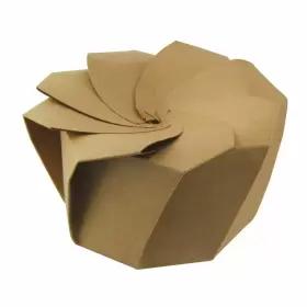 210gami750k Packnwood 210gami750k- Kraft Paperboard Salad Cup With Origami Folding Lid Sa